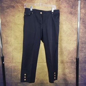 Ruby Rd.  Black capris.